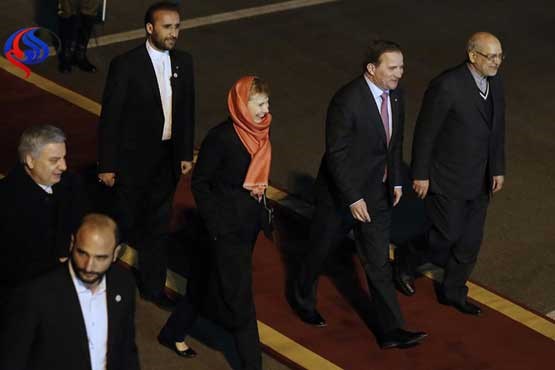 نخست وزیر سوئد وارد تهران شد
