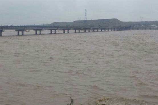 پل اصلی محور جهرم - شیراز را آب برد