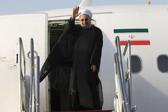 روحانی وارد استان کردستان شد
