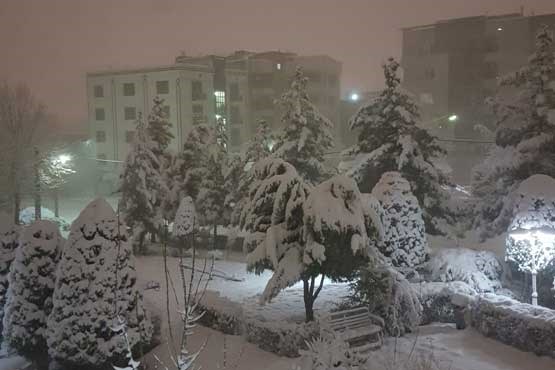 بارش برف در مشهد+عکس