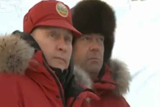 تیپ متفاوت پوتین در قطب شمال!