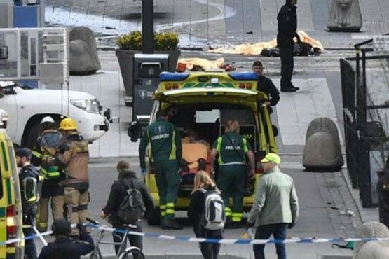 حمله تروریستی در سوئد +فیلم