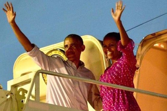 تعطیلات باراک و میشل اوباما در اقیانوس آرام جنوبی + عکس