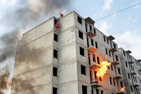 چگونگی فرار از آتش در ساختمان‌های بلند