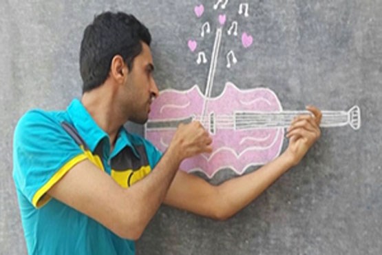 هنرنمایی‌های خلاقانه یک نقاش خوزستانی