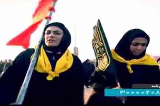 خواهران منصوریان در پیاده روی اربعین
