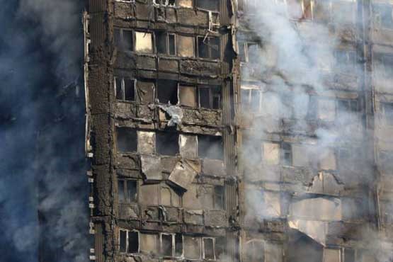 آتش سوزی در برج مسکونی لندن تلفاتی داشته است