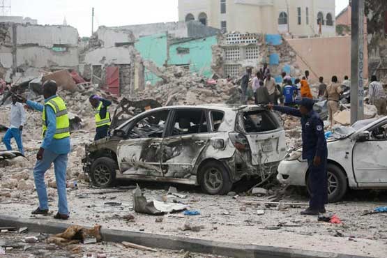افزایش شمار قربانیان انفجار و تیراندازی در سومالی به ۱۹ کشته