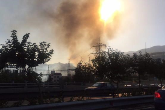 آتش سوزی در مجموعه دشت بهشت تهران