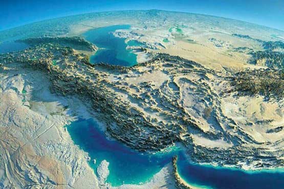 تصویر نقشه برجسته ایران!