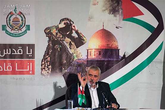 نشست خبری رهبر حماس