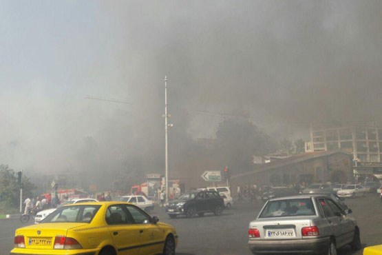 جزئیات آتش سوزی امروز در میدان قدس / تکذیب آتش سوزی در میدان ونک