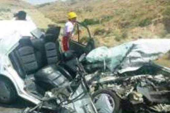 7 کشته در تصادف مرگبار کامیون با پراید+عکس