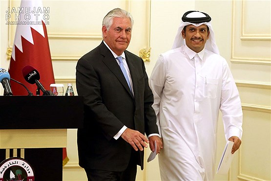 دیدار وزرای امورخارجه قطر و آمریکا
