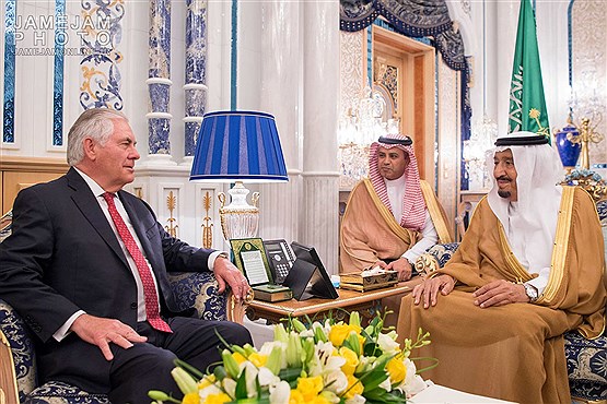دیدار وزیرامورخارجه آمریکا با پادشاه عربستان