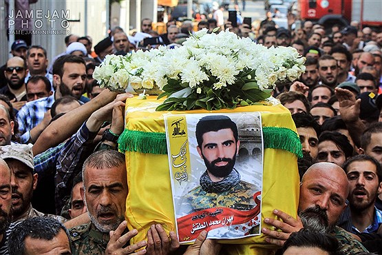 تشییع شهید حزب الله لبنان