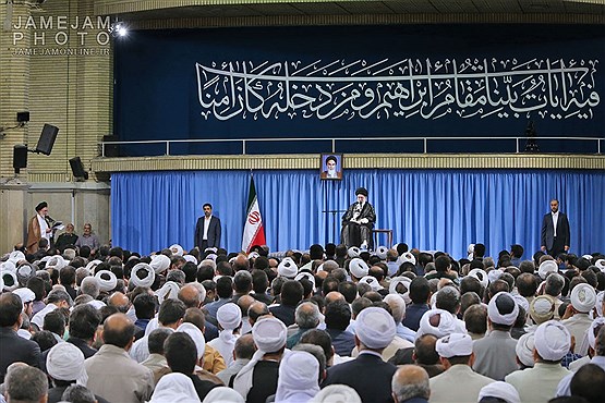 دیدار مسئولان و دست‌اندرکاران حج با رهبرمعظم انقلاب