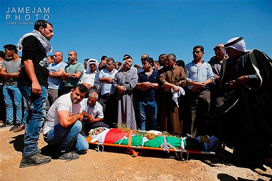 تشییع پیکر شهید محمد طنق در فلسطین