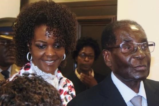 بازداشت همسر رابرت موگابه