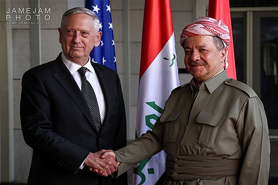 دیدار رئیس اقلیم کردستان عراق با وزیر دفاع آمریکا