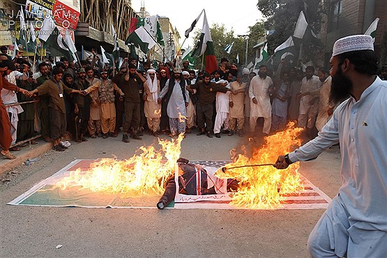 تجمع اعتراض آمیز در پاکستان نسبت به سیاست های ترامپ