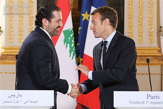 دیدار نخست وزیر لبنان با رئیس جمهور فرانسه