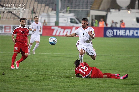 دیدار تیم های ملی فوتبال ایران و سوریه