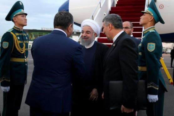 روحانی وارد قزاقستان شد