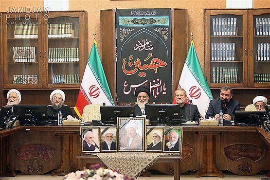 اولین جلسه مجمع تشخیص مصلحت نظام به ریاست آیت الله هاشمی شاهرودی