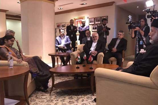 دیدار وزرای خارجه ایران، عمان و هند در نیویورک +عکس