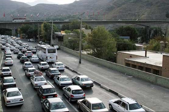 ترافیک در مبادی ورودی تهران / باران در شمال و شمالغربی ایران