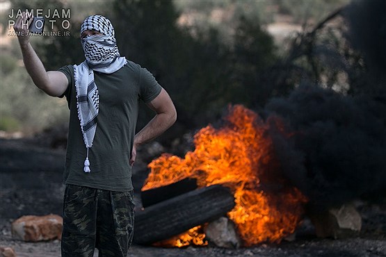 درگیری فلسطینیان معترض با نظامیان رژیم صهیونیستی