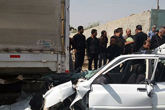 یک تصادف با دو مصدوم در اصفهان + عکس