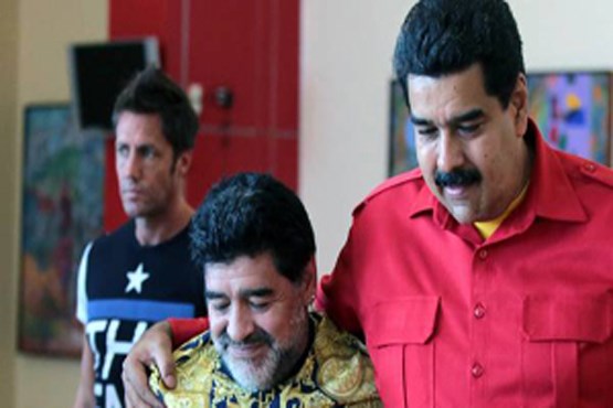 نکته سیاسی مارادونا به مادورو