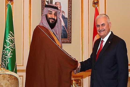 دیدار نخست وزیر ترکیه با ولیعهد سعودی