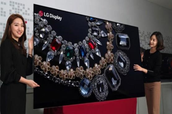 ال جی از اولین نمایشگر 88 اینچی 8K دنیا رونمایی می‌کند + عکس