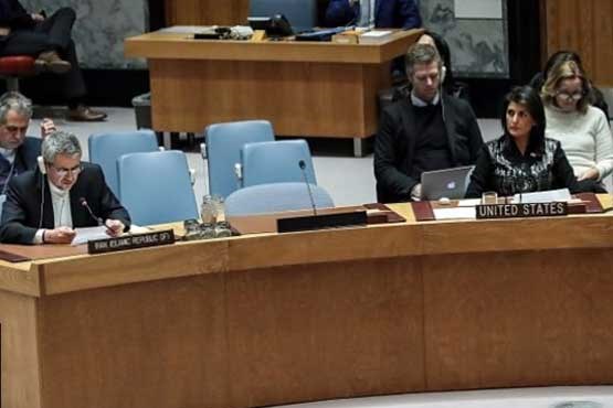 روایت تصویری از تنهایی نماینده آمریکا در جلسه شورای امنیت (عکس نوشت)