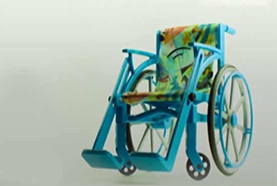 ساخت ویلچر برای اسباب بازی‌های کودکان معلول