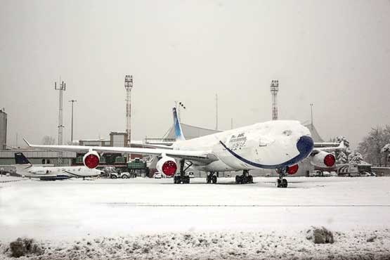 از سرگیری پروازهای تهران پس از برف