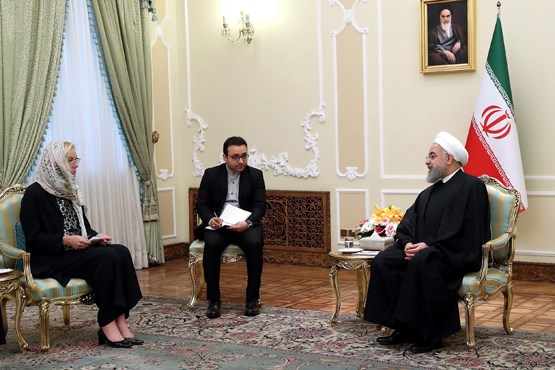 روحانی در دیدار وزیر خارجه هلند:مردم ایران به درستی معتقدند که قدرت دفاعی کشور قابل مذاکره نیست +عکس