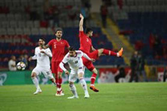 شکست تیم ملی فوتبال ایران برابر ترکیه در نیمه اول