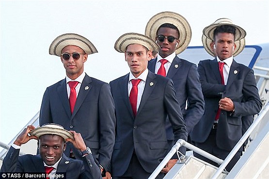 ظاهر جالب توجه بازیکنان تیم ملی فوتبال پاناما در بدو ورود به روسیه (تصاویر)