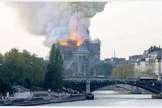 واکنش بزرگان جهان فوتبال به آتش گرفتن کلیسای نوتردام +عکس