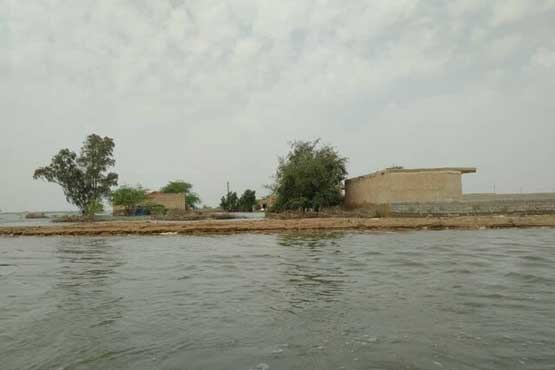 آب گرفتگی 7 روستا در بندر انزلی