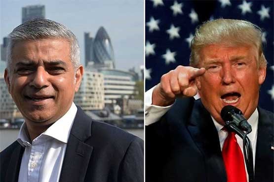ترامپ: شهردار لندن یک فاجعه است +عکس
