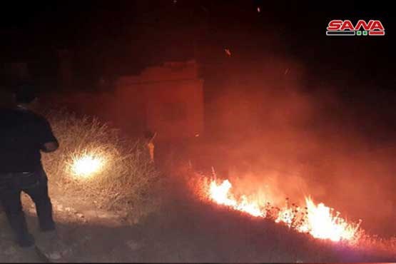 رژیم صهیونیستی مزارع جولان را به آتش کشید