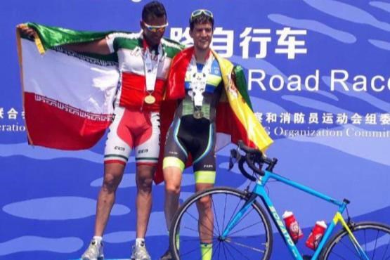مدال طلای حاجیان در جام جهانی دوچرخه سواری چین