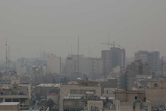 هوای تهران در ۲ بهمن ماه؛ همچنان ناسالم برای گروه‌های حساس +عکس