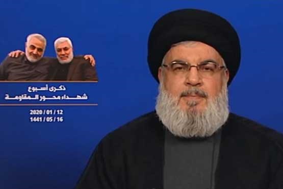 دبیرکل حزب‌ الله لبنان: شهید سلیمانی همیشه در کنار ما بود