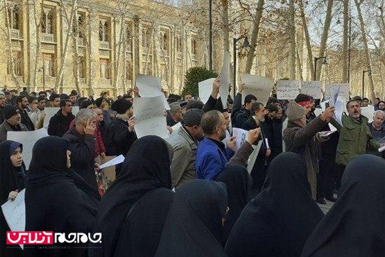تجمع اعتراضی در مقابل وزارت خارجه +عکس